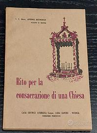 Rito Consacrazione Chiesa – Ediz. 1962 Raro