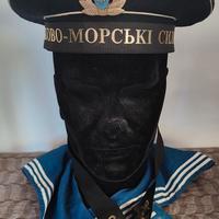 Berretto Militare Marina Ucraina Soviet + fazzolet