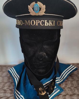 Berretto Militare Marina Ucraina Soviet + fazzolet