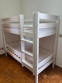 Letto a castello per Bambini  70x160 + materassi