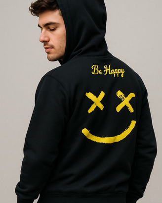 🖤 Felpa con Cappuccio "Smile" Nera