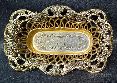 Сiotola-Vaso decorativo vintage in ottone