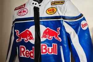 Giacca motociclista in pelle RedBull mai usata