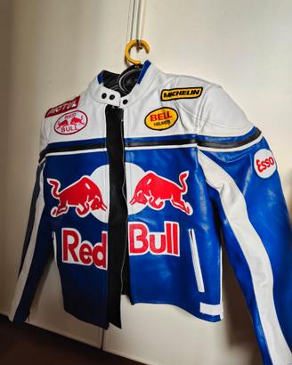 Giacca motociclista in pelle RedBull mai usata