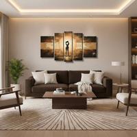 Quadro moderno dipinto a mano romantico