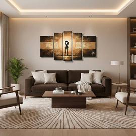 Quadro moderno dipinto a mano romantico
