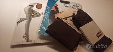 Set 4 calze donna collant e gambaletto