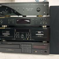 Impianto stereo professionale plurimarca con casse