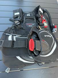 Gav Mares Prestige Tg M + calzari Scubapro+ Manome