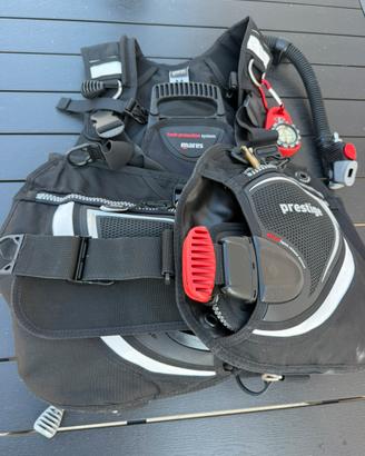 Gav Mares Prestige Tg M + calzari Scubapro+ Manome