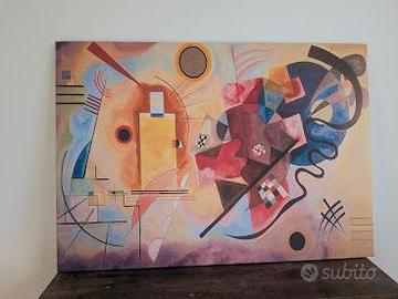 Quadro Kandinsky "Giallo Rosso Blu" 100x70 cm Tela