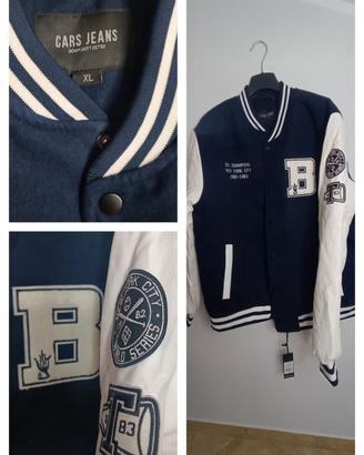 Giacca bomber college nuova uomo XL