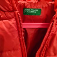 Giaccavento invernale Benetton rossa