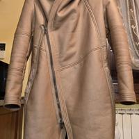 Montone cappotto in pelle