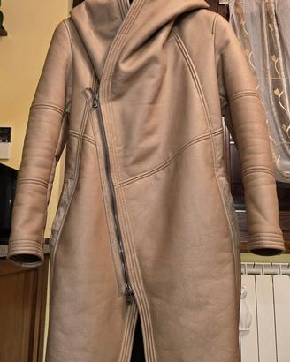 Montone cappotto in pelle