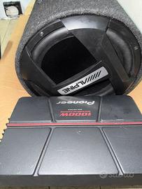 Kit Car Audio: Sub Alpine + Amplificatore Pioneer