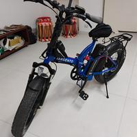 bici elettrica argento bimax 500w top di gamma 