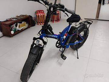 bici elettrica argento bimax 500w top di gamma 