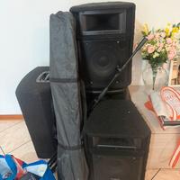 Impianto Audio Completo Professionale Casse mixer