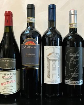 verticale barolo barbaresco 6 bottiglie miste