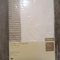 Tovaglia Coin Cotone 140x180 cm Beige/Bianca