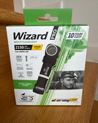 Lampada frontale armytek wizard pro 2150 lumen