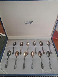 SET 12 CUCCHIAINI CAFFE' ARGENTO
