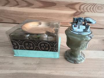 Set Tavolo Vintage Corona: Accendino e Posacenere
