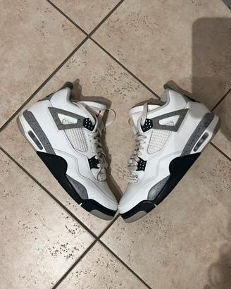 Air Jordan 4 White Cement 2025 e box pari al nuovo