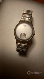 Orologio Swatch Gent Flex silver plate anni 90