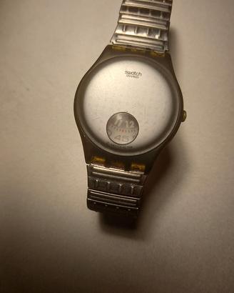 Orologio Swatch Gent Flex silver plate anni 90