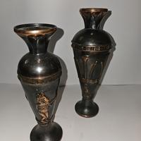 Vasi 2 in bronzo art Deco