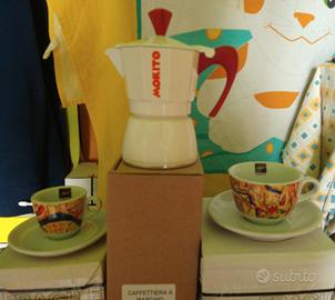 tazzine da caffè+macchinetta+tazze cappuccino 