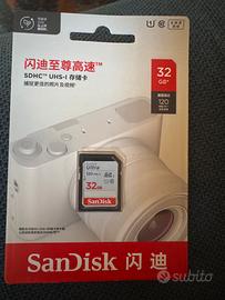 Scheda SD 32 gb sandisk