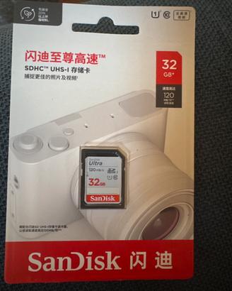 Scheda SD 32 gb sandisk