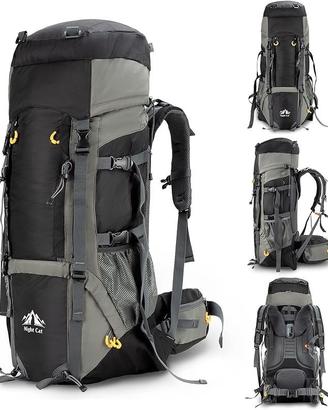 Zaino da trekking della Night Cat 70 litri nuovo