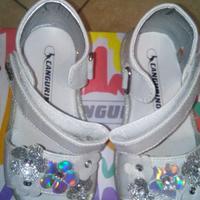 scarpe bambina sandaletto bianco 25 cangurino