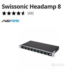 swissonic headamp 8 amplificatore cuffie