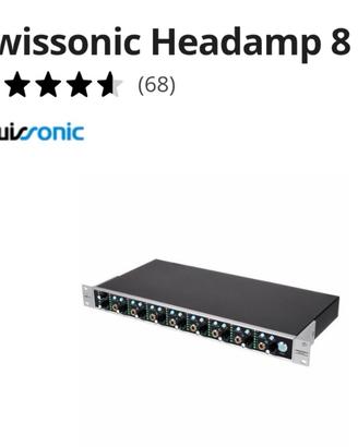 swissonic headamp 8 amplificatore cuffie