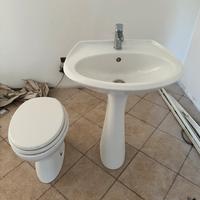 Coppia lavandino a colonna + vaso