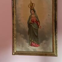 Quadro antico “ La Madonna” con cornice dorata