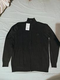 Maglioncino dolcevita marca Scott con zip nero uom