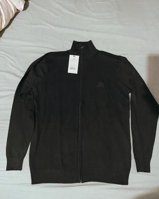 Maglioncino dolcevita marca Scott con zip nero uom