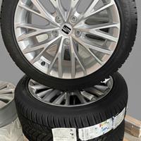 Treno gomme+ cerchio invernali Dunlop