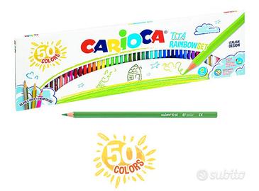 Colori a Matita CariocaTita Pastelli Esagonali 50
