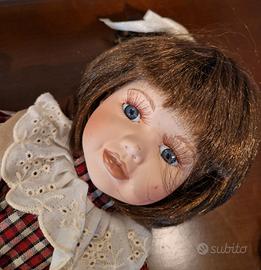 Bambola di porcellana vintage da collezione anni80