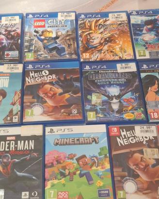 giochi originali ps4 e ps5 e nintendo swic