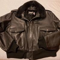 Giacca Schott vera pelle nera - Made in USA N.Y.C.
