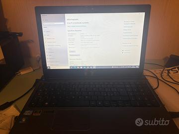 Notebook acer i5 con ssd da 120gb e 10gb di ram