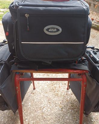 trio borse moto viaggio